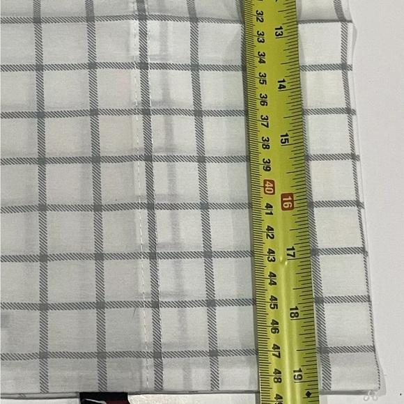 Tommy Hilfiger Standard Pillowcase (1) in grey white plaid - Picture 6 of 8